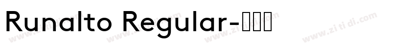 Runalto Regular字体转换